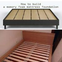 how to build a memory foam mattress foundation