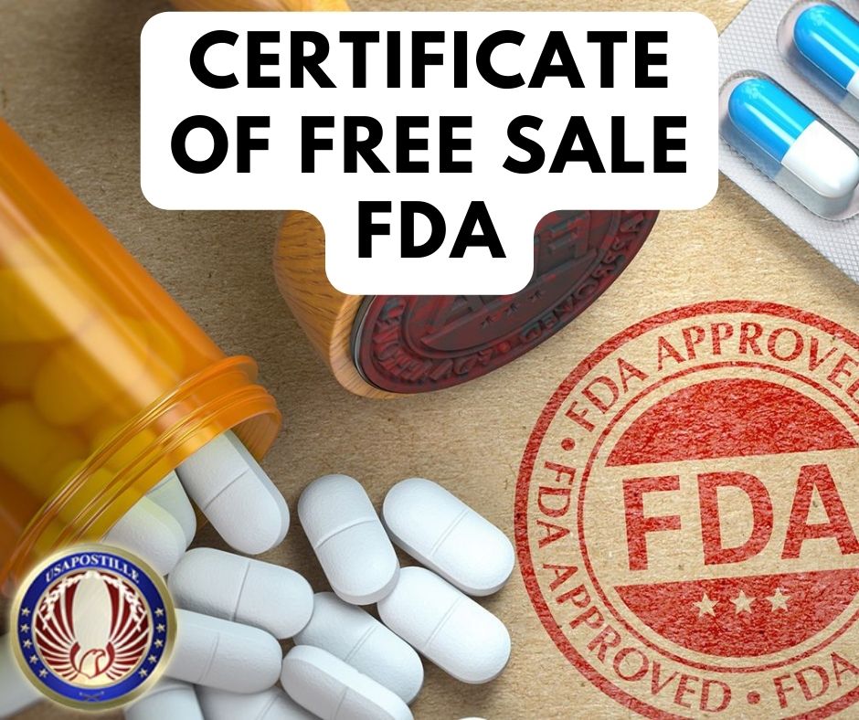 certificate of free sale fda