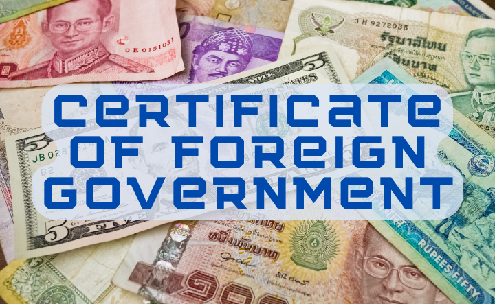 certificate of foreign government apostille